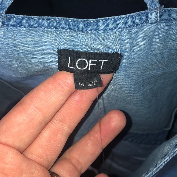Loft Chambray Romper- Size 14 - Picture 3 of 5
